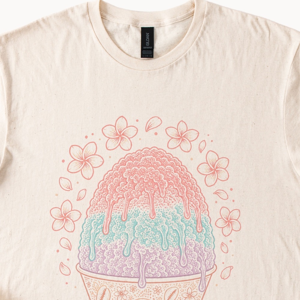 Stay Sweet Ice Cream Cone Graphic Tee Whimsical Beach Design